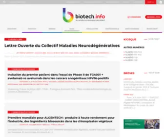 Biotechinfo.fr(Au carrefour du business et des biotech) Screenshot