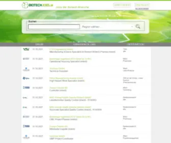BiotechJobs.at(Jobs der Biotech) Screenshot