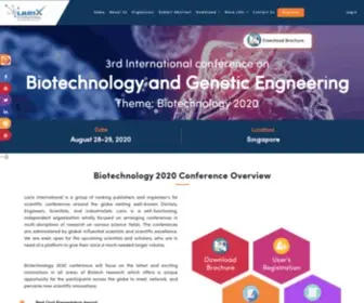 Biotechnologyconferences.org(Biotechnologyconferences) Screenshot