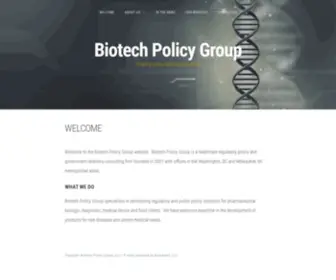 Biotechpolicygroup.com(Biotech Policy Group) Screenshot