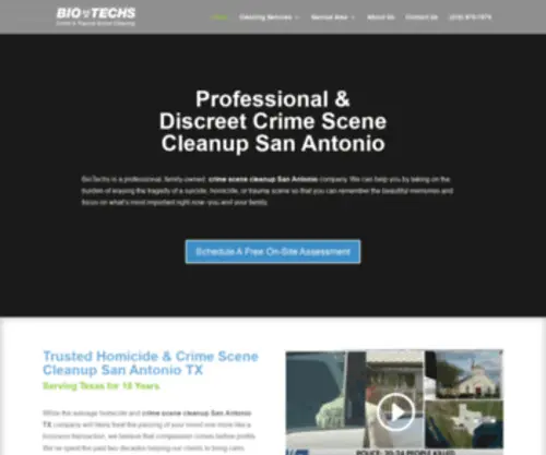 Biotechsonline.com(Crime Scene Cleanup San Antonio TX) Screenshot