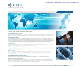 Bioteck.com(The science of bone tissue) Screenshot