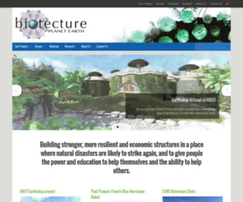 Biotectureplanetearth.org(Biotecture Planet Earth) Screenshot