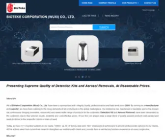 Biotekecorporation.com(Nucleic Acid Extraction System Manufacturer) Screenshot