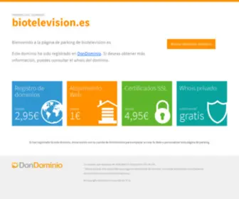 Biotelevision.es(Registrado en DonDominio) Screenshot