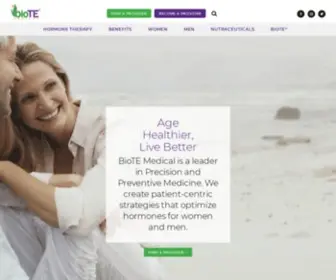 Biotemedical.com(Address Hormone Imbalance with BioTE) Screenshot