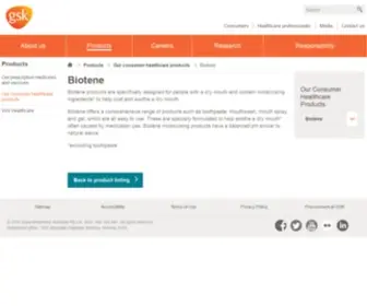 Biotene.com.au(Biotène Products For A Dry Mouth) Screenshot