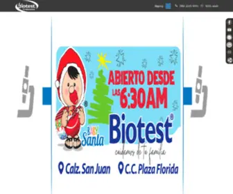 Biotest.com.gt(Laboratorio Clínico Guatemala) Screenshot