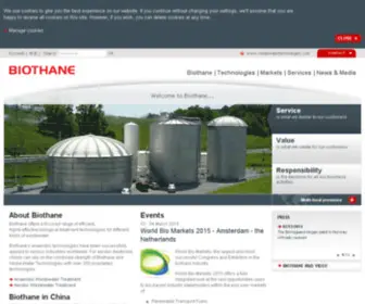 Biothane.com(Biothane Wastewater Treatment Specialist) Screenshot