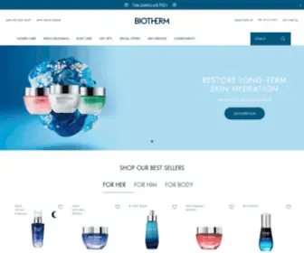 Biotherm-USA.com(Cosmetics) Screenshot