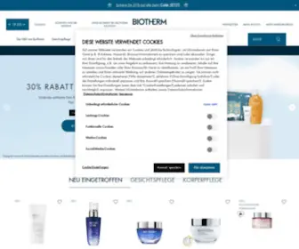 Biotherm.de(Kosmetik) Screenshot