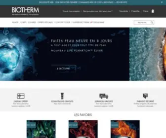 Biotherm.fr(Cosmétique et produits de beauté) Screenshot