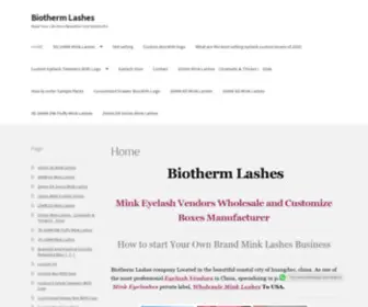 Biothermlashes.com(Wholesale 3D Mink Lashes Vendor USA Bulk Strip Eyelash Manufacturer) Screenshot