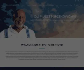 Biotic-Institute.com(BIOTIC INSTITUTE) Screenshot