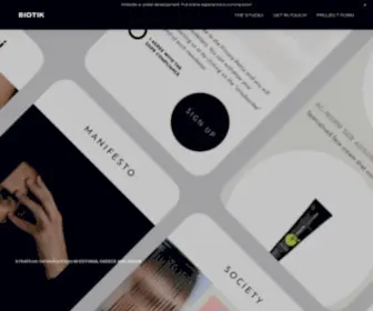 Biotik.co(Strategic UX Design & Creative Firm) Screenshot