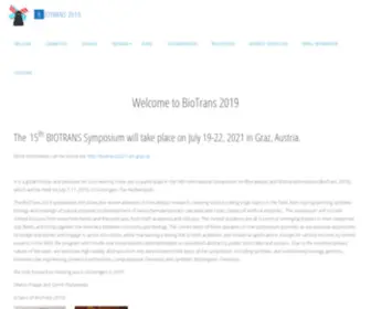 Biotrans2019.com(It is a great honour and pleasure for us to warmly invite you to participate in the 14th International Symposium on Biocatalysis and Biotransformations (BioTrans 2019)) Screenshot