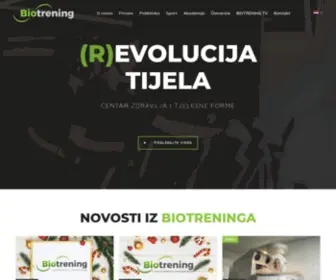 Biotrening.hr(CENTAR ZDRAVLJA I TJELESNE FORME) Screenshot