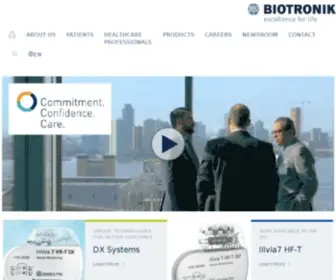 Biotronik.com(Homepage of the BIOTRONIK Website) Screenshot