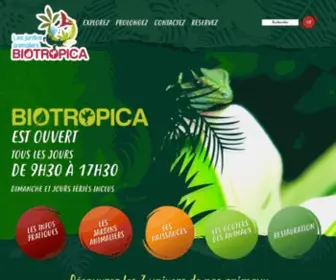 Biotropica.fr(Les jardins animaliers BIOTROPICA) Screenshot