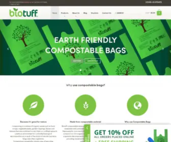 Biotuff.com.au(Biotuff Earth Friendly Compostable Bags) Screenshot