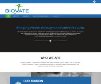 Biovate.co.uk(Biovate) Screenshot