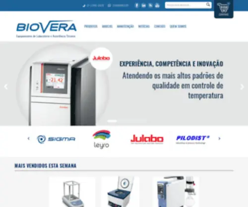 Biovera.com.br(Equipamentos de laboratório) Screenshot