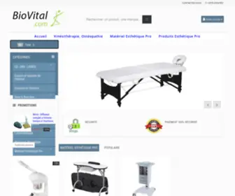 Biovital.com(Matériel Kiné Esthétique et Massage) Screenshot