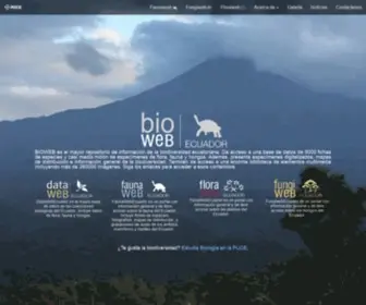 Bioweb.bio(Bioweb Ecuador) Screenshot