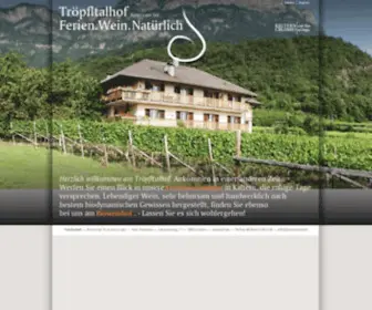 Bioweinhof.it(Tröpfltalhof) Screenshot