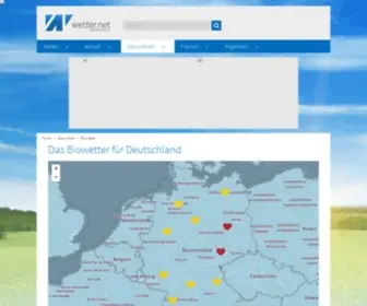 Biowetter.net(Das Biowetter für Deutschland) Screenshot