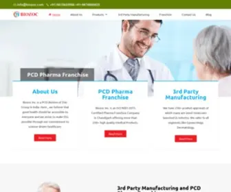 Biozoc.com(Pharma Franchise Company) Screenshot