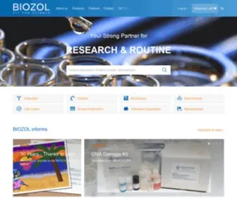 Biozol.de(Home Page) Screenshot