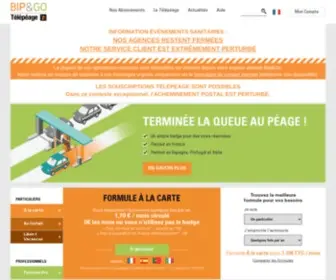 Bipandgo.com(Télépéage Bip&Go) Screenshot