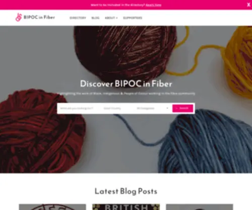 Bipocinfiber.com(BIPOC in Fiber) Screenshot