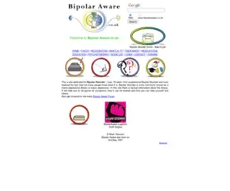Bipolaraware.co.uk(Bipolar Aware) Screenshot