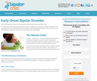 Bipolarchild.com(Early-onset bipolar disorder) Screenshot