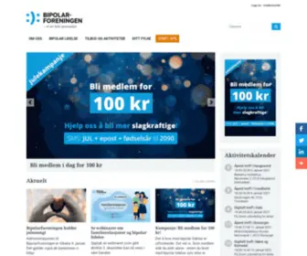 Bipolarforeningen.no(Bipolarforeningen forside) Screenshot