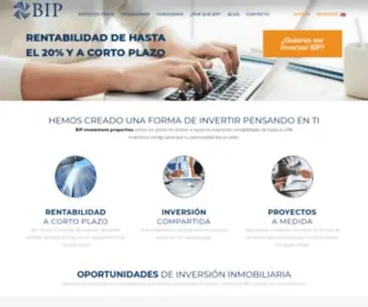 Bipproperties.com(Inversión inmobiliaria con altas rentabilidades) Screenshot