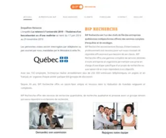 Biprecherche.com(BIP Sondages FR) Screenshot