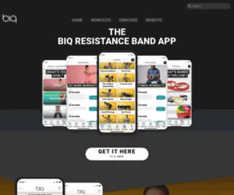 Biqbandtraining.com(Real Resistance Band Training) Screenshot