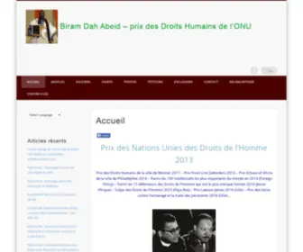 Biramdahabeid.org(Biram Dah Abeid) Screenshot