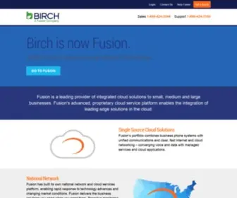 Birch.com(Fusion (formerly Birch) is a Leader in Business Cloud Solutions) Screenshot