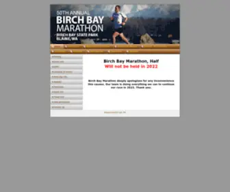 Birchbaymarathon.com(Birch Bay Marathon) Screenshot
