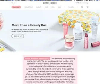 Birchbox.com(Monthly Beauty and Grooming Subscription Boxes) Screenshot