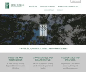 Birchcreekwealth.com(Birchcreek Wealth Management) Screenshot