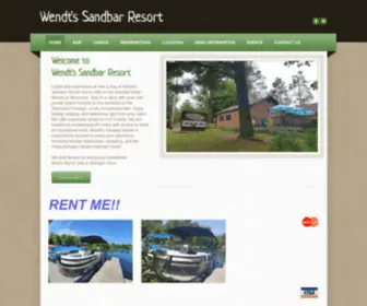 Birchhillsresort.com(Wendt's Sandbar Resort) Screenshot