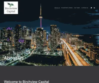 Birchviewcapital.ca(Birchview Capital) Screenshot