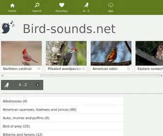 Bird-Sounds.net(Bird sounds and bird calls in USA & Canada (602 species)) Screenshot