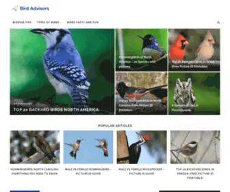 Birdadvisors.com(All about birds) Screenshot