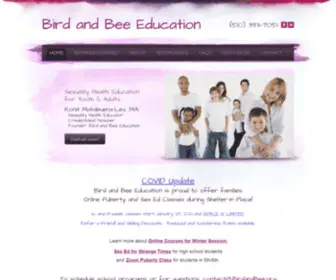 Birdandbee.org(Bird and Bee Education) Screenshot